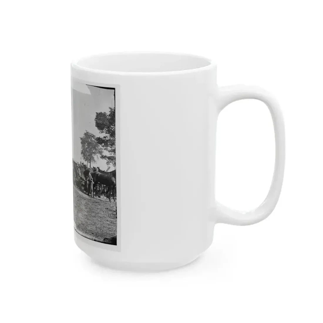 Antietam, Maryland. Forge Scene At General Mcclellan's Headquarters (U.S. Civil War) White Coffee Mug - Go Mug Yourself