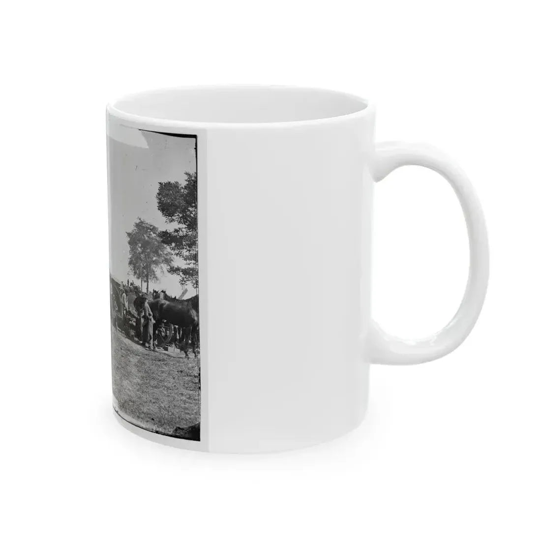 Antietam, Maryland. Forge Scene At General Mcclellan's Headquarters (U.S. Civil War) White Coffee Mug - Go Mug Yourself