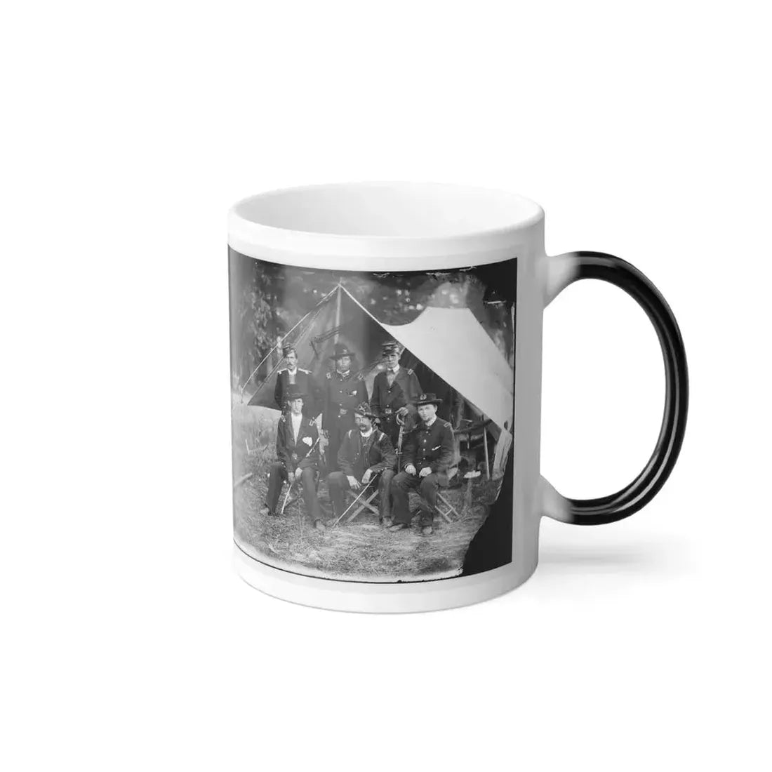 Antietam, Maryland. Group of Federal Artillery Offices on Battlefield (U.S. Civil War) Color Changing Coffee Mug 11oz - Go Mug Yourself