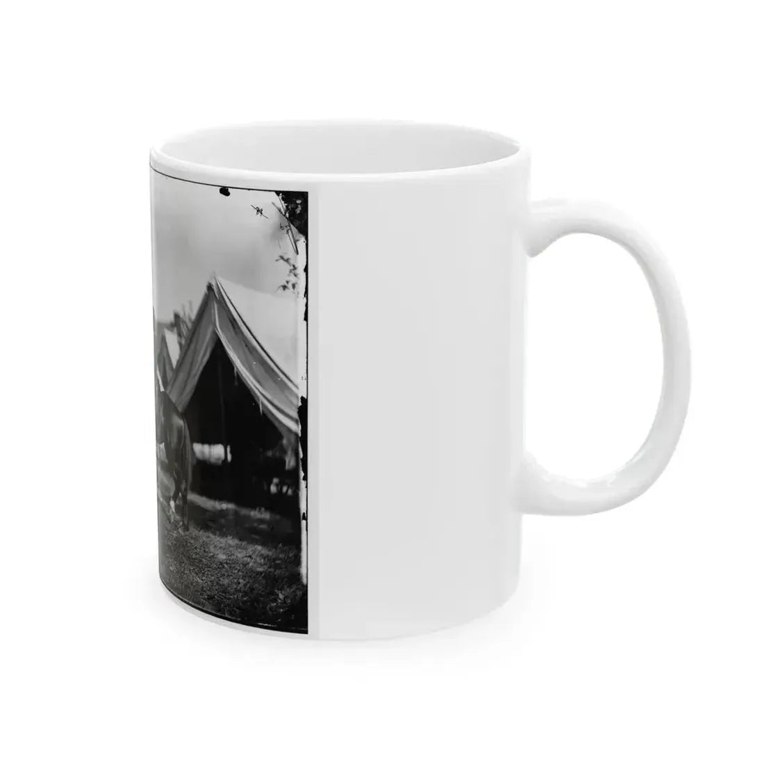 Antietam, Maryland. Lt. Col. Charles B. Norton At Headquarters Of Gen. Fitz-John Porter (U.S. Civil War) White Coffee Mug - Go Mug Yourself
