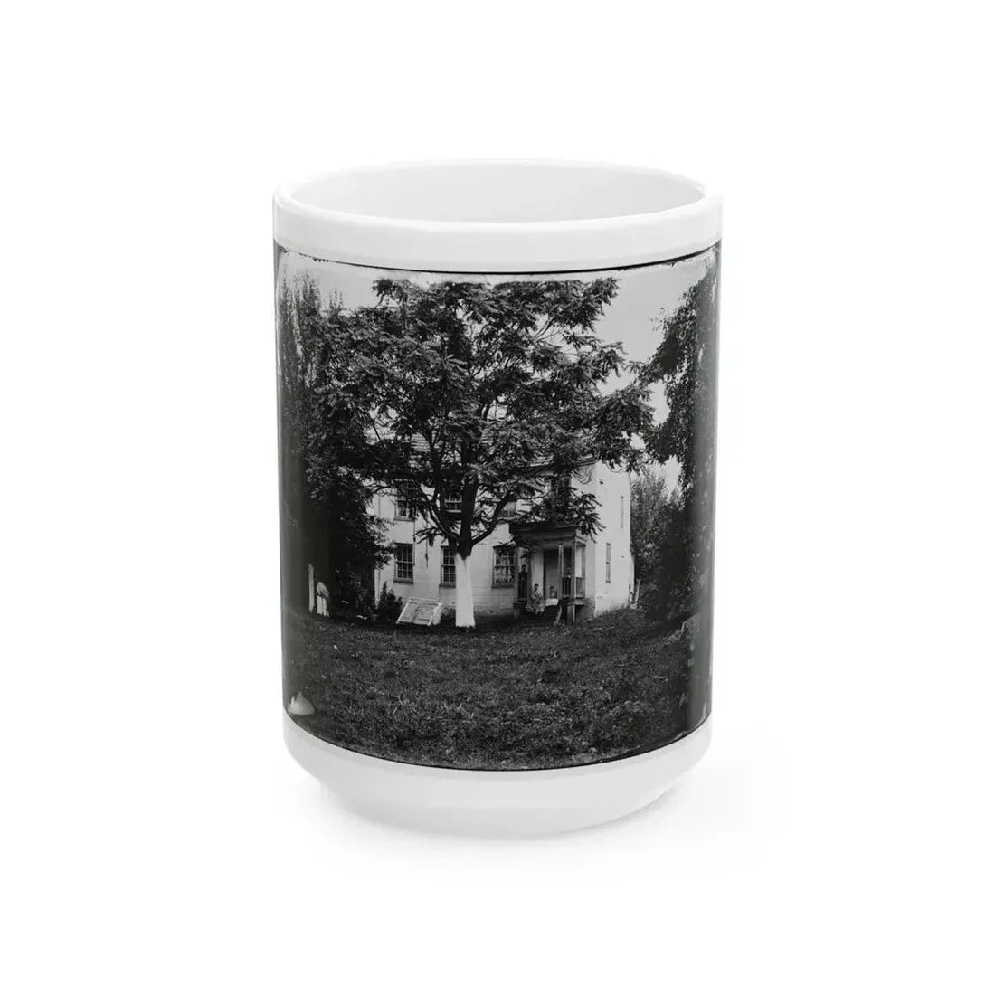 Antietam, Maryland. Miller House (U.S. Civil War) White Coffee Mug 15oz - Go Mug Yourself