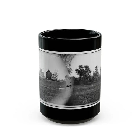 Antietam, Maryland. Real's Barn, Burned By The Bursting Of A Federal Shell At The Battle Of Antietam (U.S. Civil War) Black Coffee Mug 15oz - Go Mug Yourself