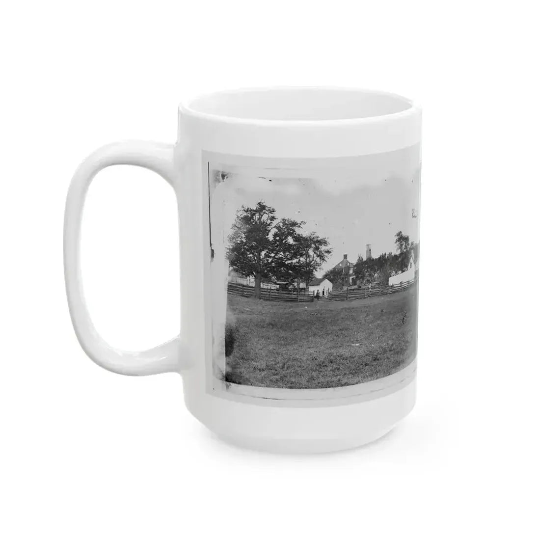 Antietam, Maryland. Ruins Of Mumma's House On The Battlefield (U.S. Civil War) White Coffee Mug - Go Mug Yourself