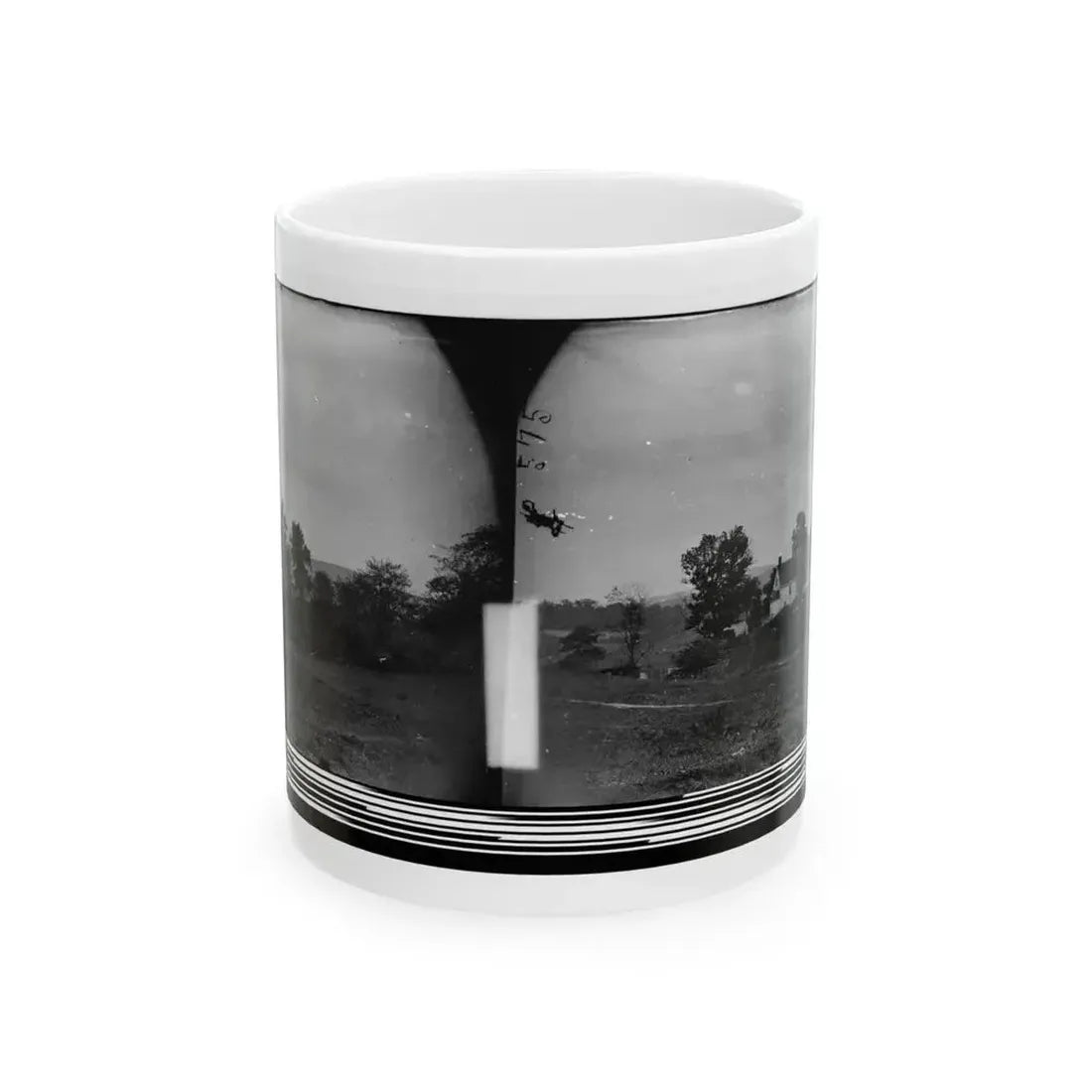 Antietam, Maryland. Rullet's House On The Battlefield (U.S. Civil War) White Coffee Mug 11oz - Go Mug Yourself
