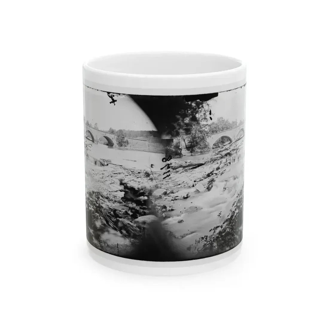 Antietam, Maryland. View Of Antietam Bridge (U.S. Civil War) White Coffee Mug 11oz - Go Mug Yourself