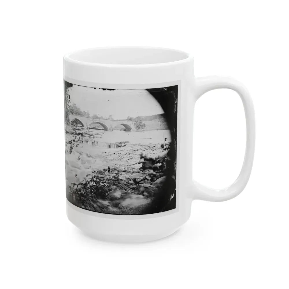 Antietam, Maryland. View Of Antietam Bridge (U.S. Civil War) White Coffee Mug - Go Mug Yourself
