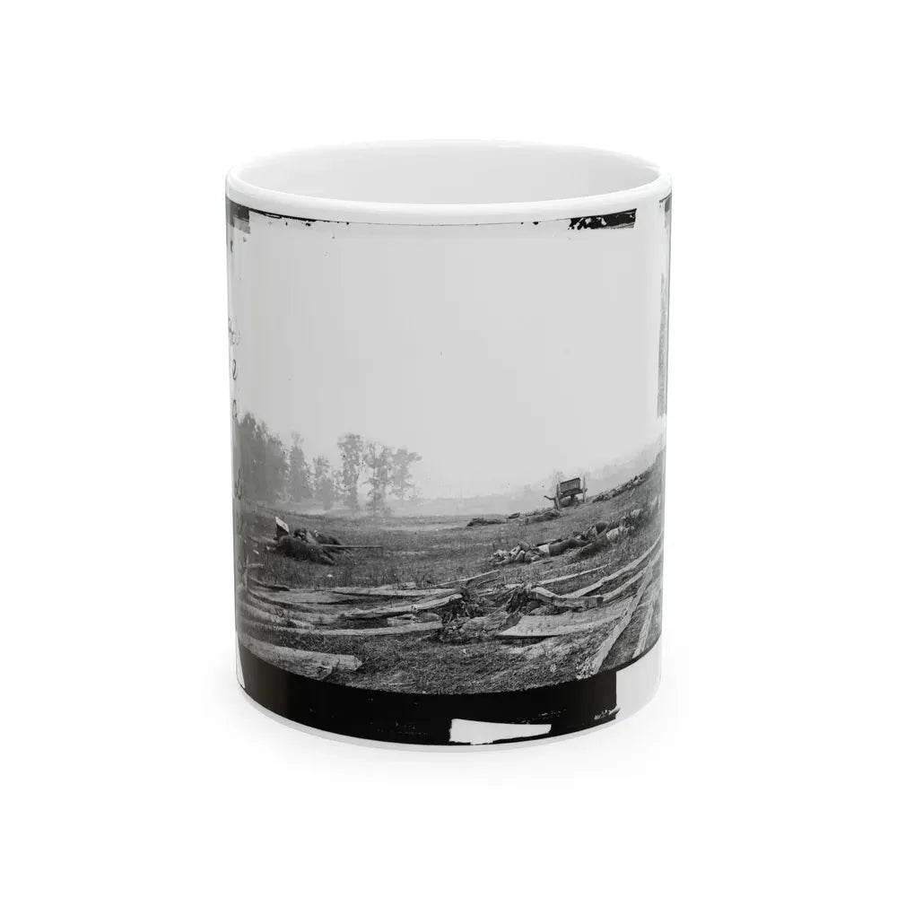 Antietam, Maryland. View Where Sumner's Corps Charged (U.S. Civil War) White Coffee Mug 11oz - Go Mug Yourself