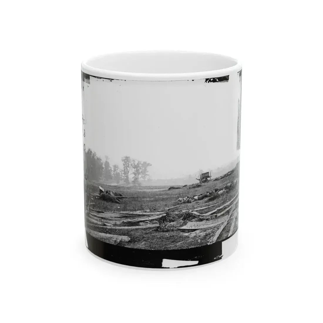 Antietam, Maryland. View Where Sumner's Corps Charged (U.S. Civil War) White Coffee Mug 11oz - Go Mug Yourself