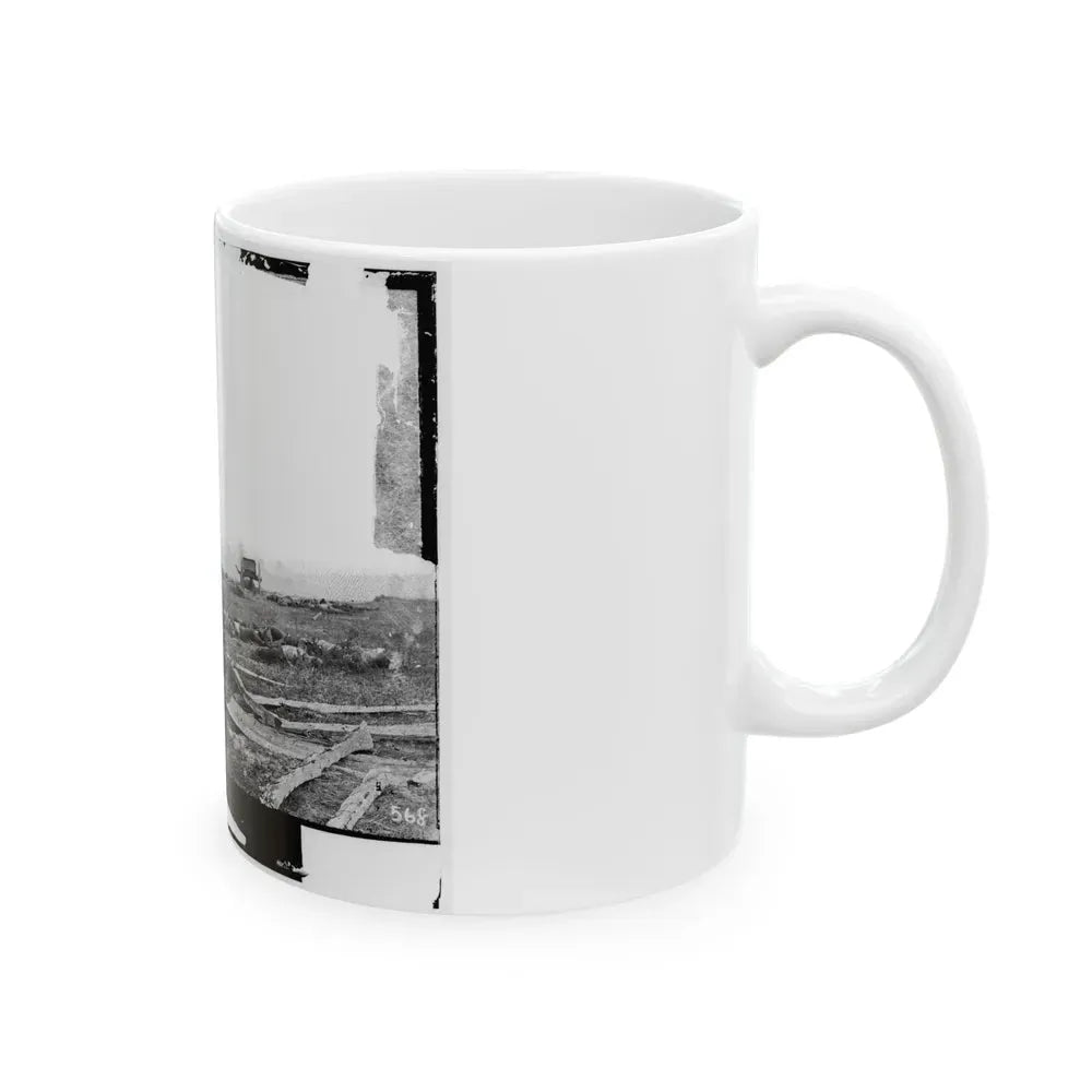 Antietam, Maryland. View Where Sumner's Corps Charged (U.S. Civil War) White Coffee Mug - Go Mug Yourself