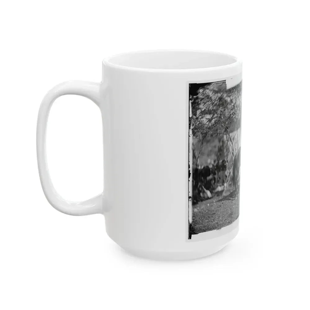 Antietam, Md. Allan Pinkerton ( E. J. Allen ) Of The Secret Service On Horseback (U.S. Civil War) White Coffee Mug - Go Mug Yourself