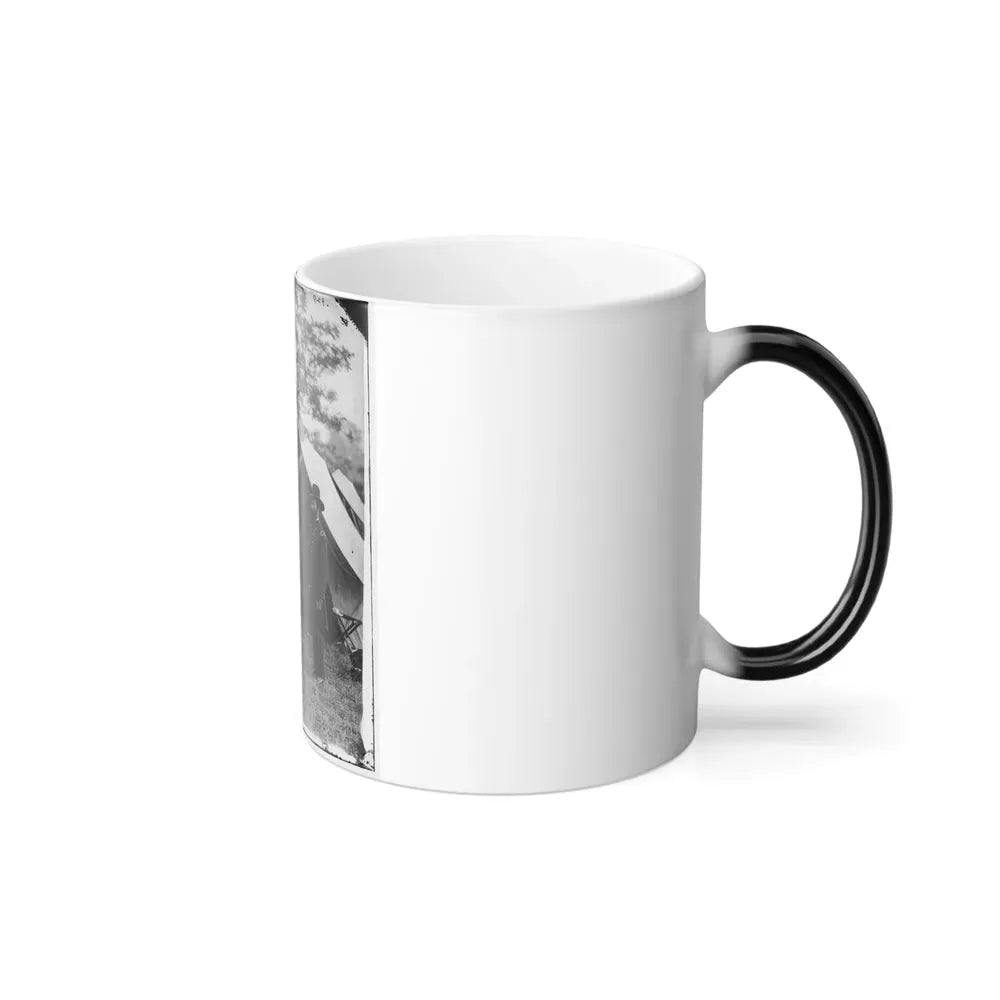 Antietam, Md. Allan Pinkerton, President Lincoln, and Maj. Gen. John A. Mcclernand; Another View (U.S. Civil War) Color Changing Coffee Mug 11oz - Go Mug Yourself
