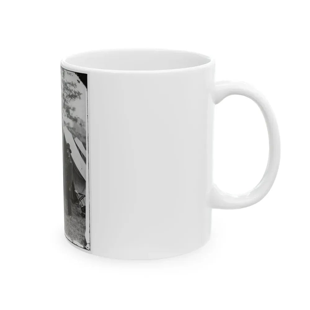 Antietam, Md. Allan Pinkerton, President Lincoln, And Maj. Gen. John A. Mcclernand; Another View (U.S. Civil War) White Coffee Mug - Go Mug Yourself