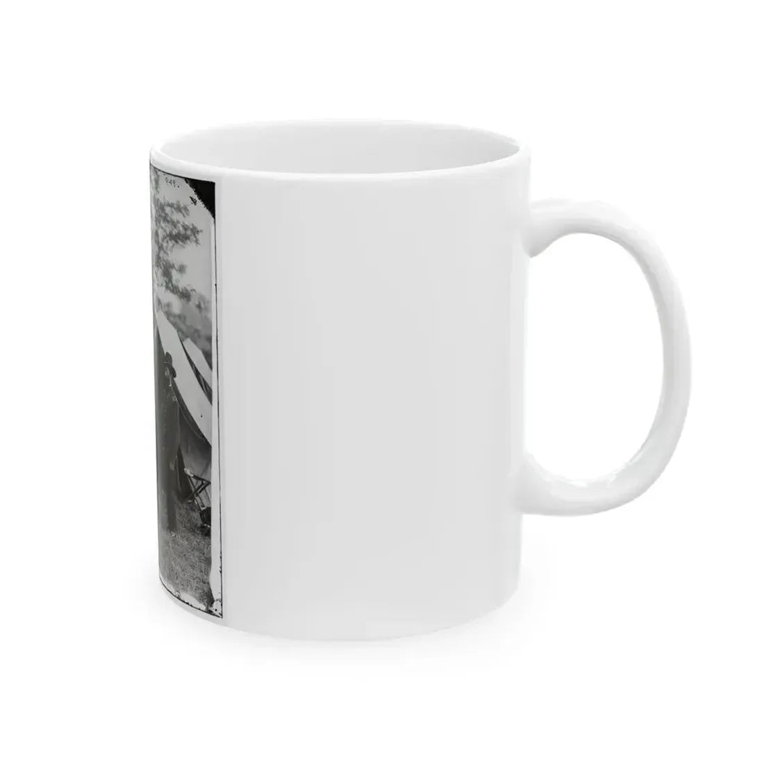 Antietam, Md. Allan Pinkerton, President Lincoln, And Maj. Gen. John A. Mcclernand; Another View (U.S. Civil War) White Coffee Mug - Go Mug Yourself