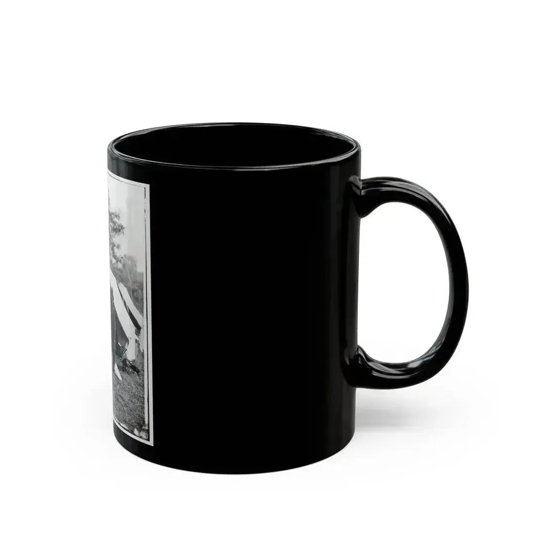 Antietam, Md. Allan Pinkerton, President Lincoln, And Maj. Gen. John A. Mcclernand (U.S. Civil War) Black Coffee Mug - Go Mug Yourself