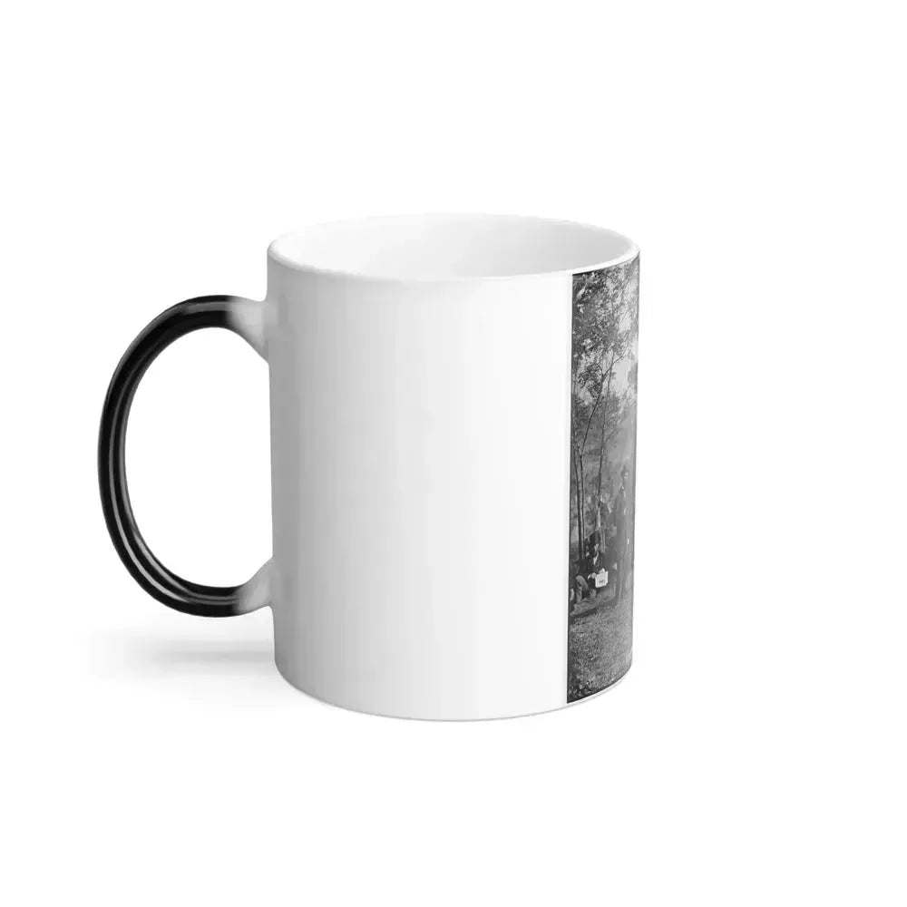 Antietam, Md. Allan Pinkerton, President Lincoln, and Maj. Gen. John A. Mcclernand (U.S. Civil War) Color Changing Coffee Mug 11oz - Go Mug Yourself