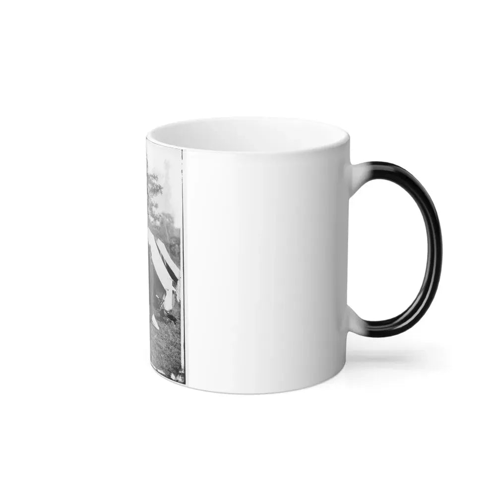 Antietam, Md. Allan Pinkerton, President Lincoln, and Maj. Gen. John A. Mcclernand (U.S. Civil War) Color Changing Coffee Mug 11oz - Go Mug Yourself
