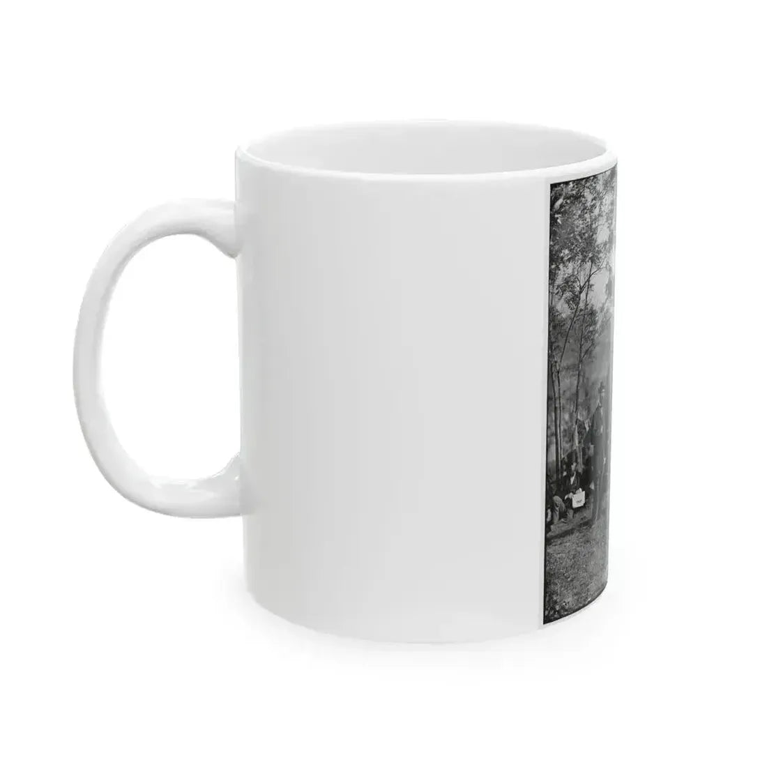 Antietam, Md. Allan Pinkerton, President Lincoln, And Maj. Gen. John A. Mcclernand (U.S. Civil War) White Coffee Mug - Go Mug Yourself