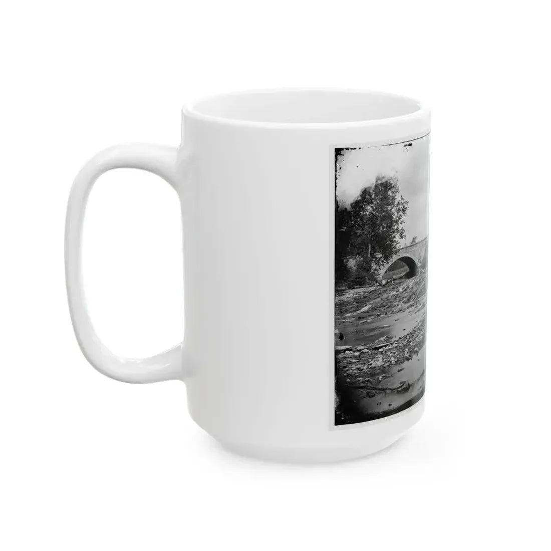 Antietam, Md. Antietam Bridge On The Sharpsburg-Boonsboro Turnpike (U.S. Civil War) White Coffee Mug - Go Mug Yourself