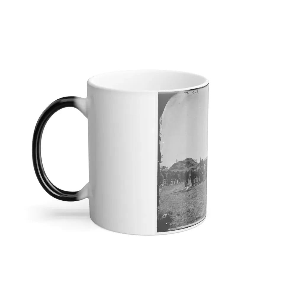 Antietam, Md. Blacksmith Shoeing Horses at Headquarters, Army of the Potomac (U.S. Civil War) Color Changing Coffee Mug 11oz - Go Mug Yourself