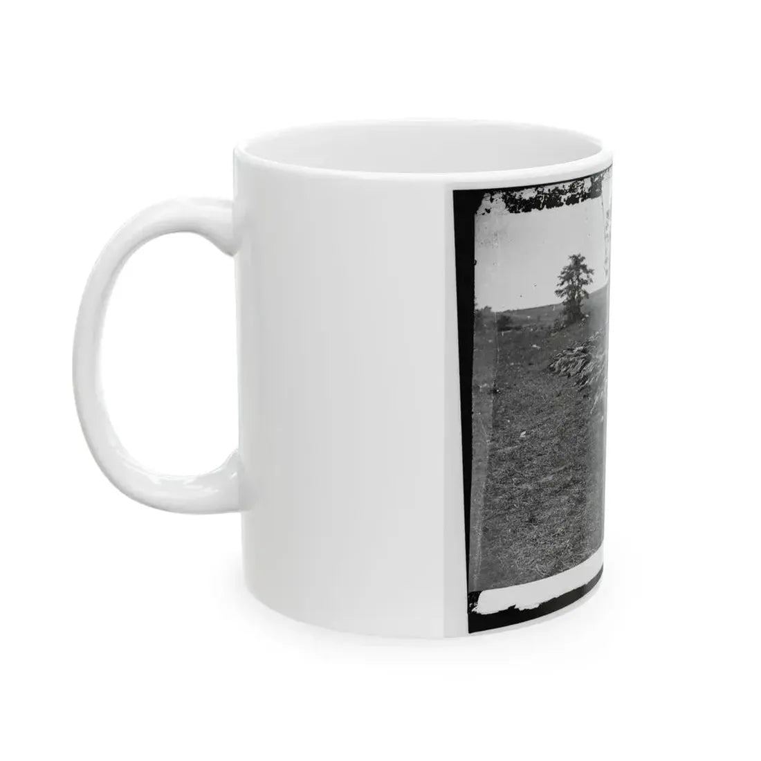 Antietam, Md. Bodies Of Confederate Dead Gathered For Burial (U.S. Civil War) White Coffee Mug - Go Mug Yourself