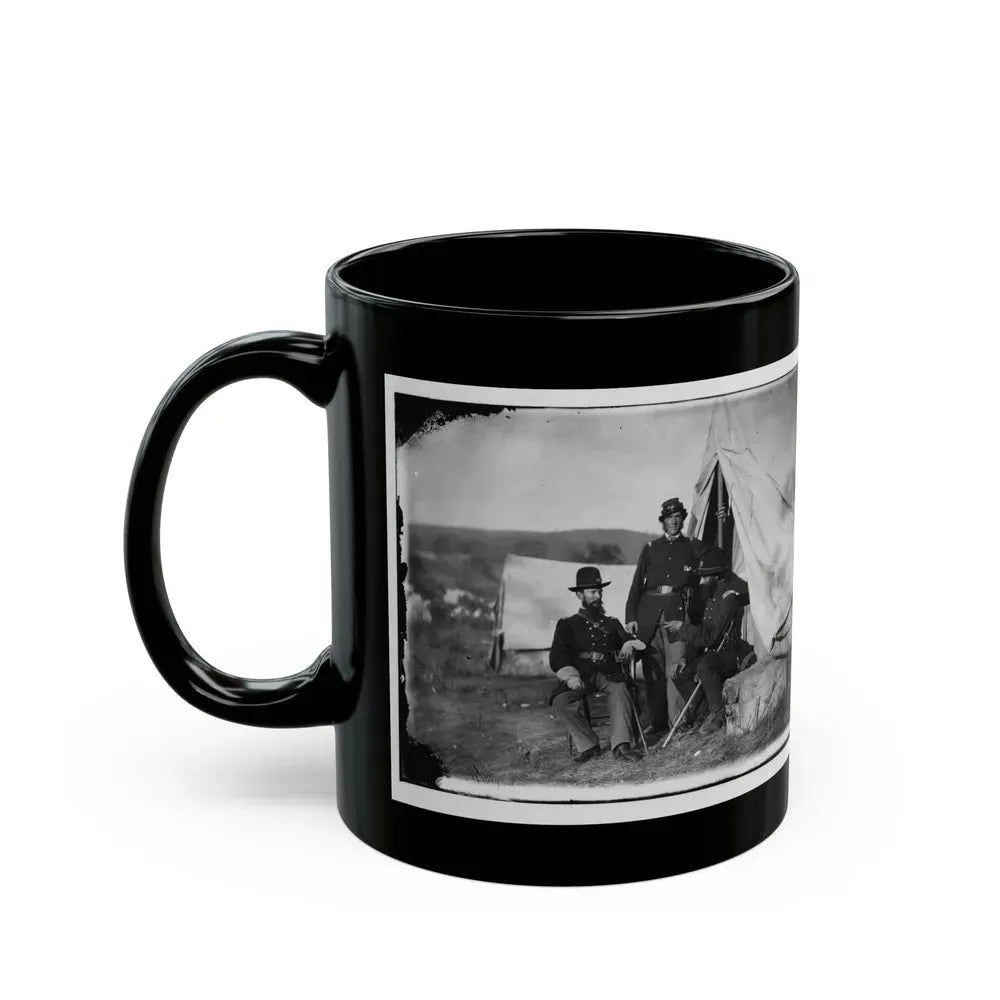 Antietam, Md. Col. John S. Crocker, Lt. Col. Benjamin C. Butler, And Adjutant Of 93d New York Volunteers (U.S. Civil War) Black Coffee Mug - Go Mug Yourself