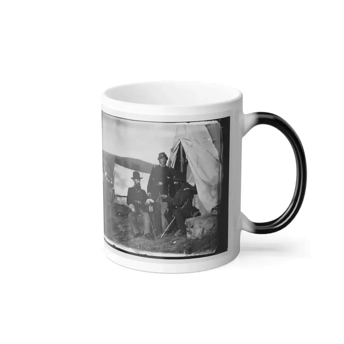 Antietam, Md. Col. John S. Crocker, Lt. Col. Benjamin C. Butler, and Adjutant of 93D New York Volunteers (U.S. Civil War) Color Changing Coffee Mug 11oz - Go Mug Yourself