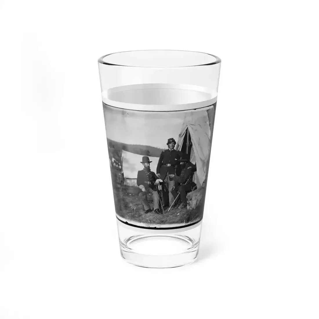 Antietam, Md. Col. John S. Crocker, Lt. Col. Benjamin C. Butler, And Adjutant Of 93d New York Volunteers (U.S. Civil War) Pint Glass 16oz - Go Mug Yourself