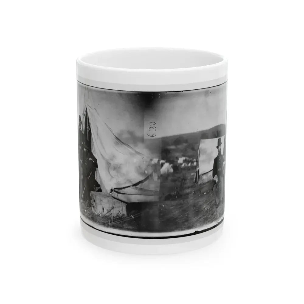 Antietam, Md. Col. John S. Crocker, Lt. Col. Benjamin C. Butler, And Adjutant Of 93d New York Volunteers (U.S. Civil War) White Coffee Mug 11oz - Go Mug Yourself