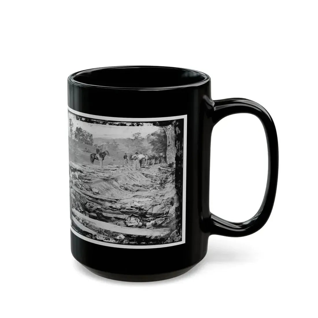 Antietam, Md. Confederate Dead In A Ditch On The Right Wing Used As A Rifle Pit (U.S. Civil War) Black Coffee Mug - Go Mug Yourself