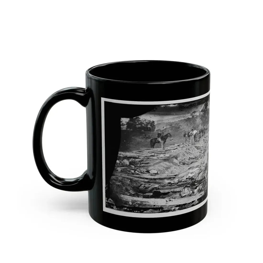 Antietam, Md. Confederate Dead In A Ditch On The Right Wing Used As A Rifle Pit (U.S. Civil War) Black Coffee Mug - Go Mug Yourself