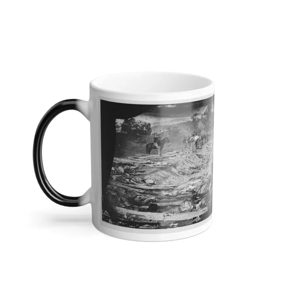 Antietam, Md. Confederate Dead in a Ditch on the Right Wing Used as a Rifle Pit (U.S. Civil War) Color Changing Coffee Mug 11oz - Go Mug Yourself