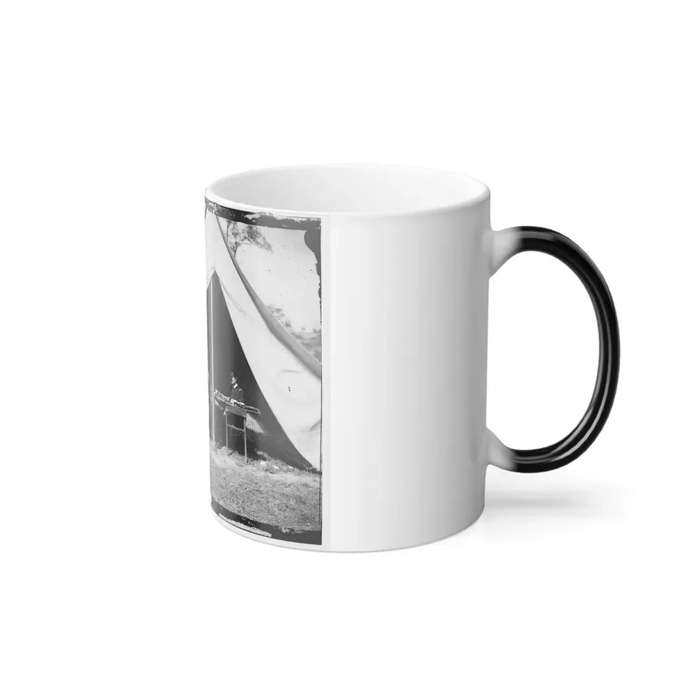 Antietam, Md. President Lincoln and Gen. George B. Mcclellan in the General's Tent; Another View (U.S. Civil War) Color Changing Coffee Mug 11oz - Go Mug Yourself
