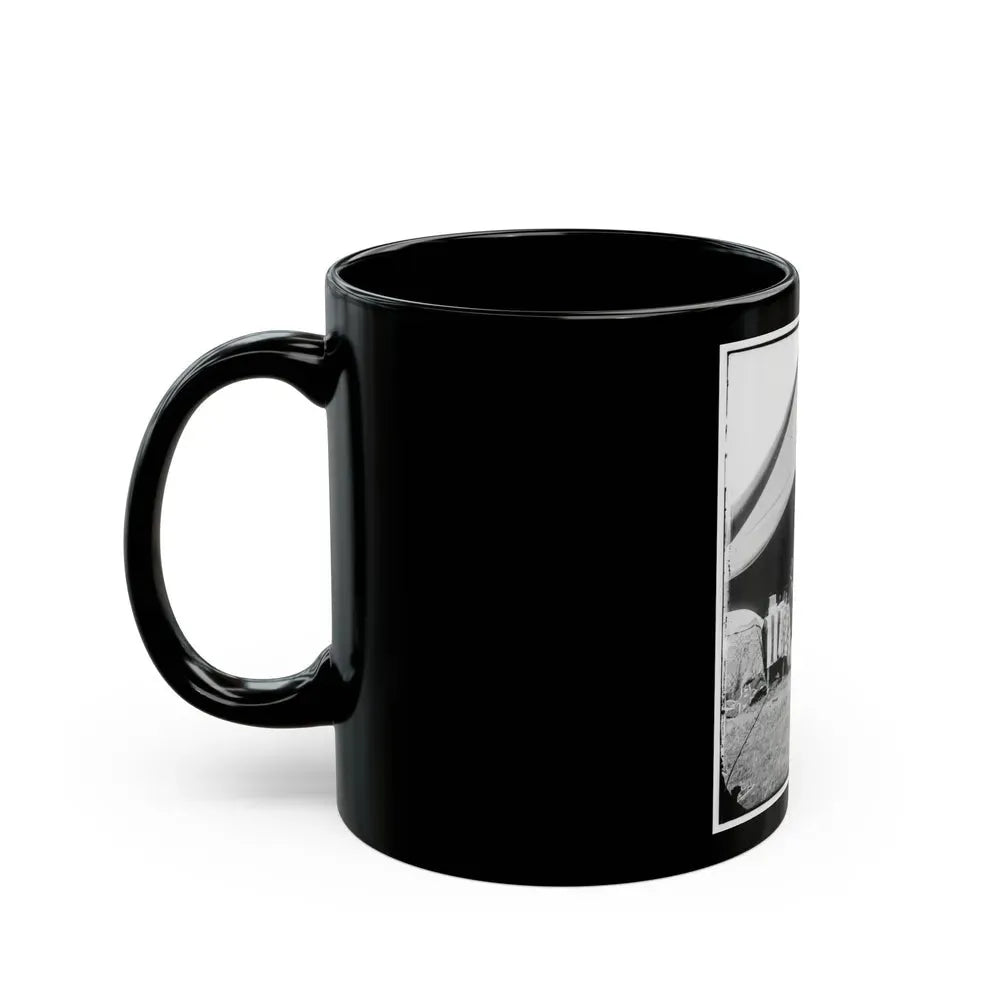 Antietam, Md. President Lincoln And Gen. George B. Mcclellan In The General's Tent (U.S. Civil War) Black Coffee Mug - Go Mug Yourself