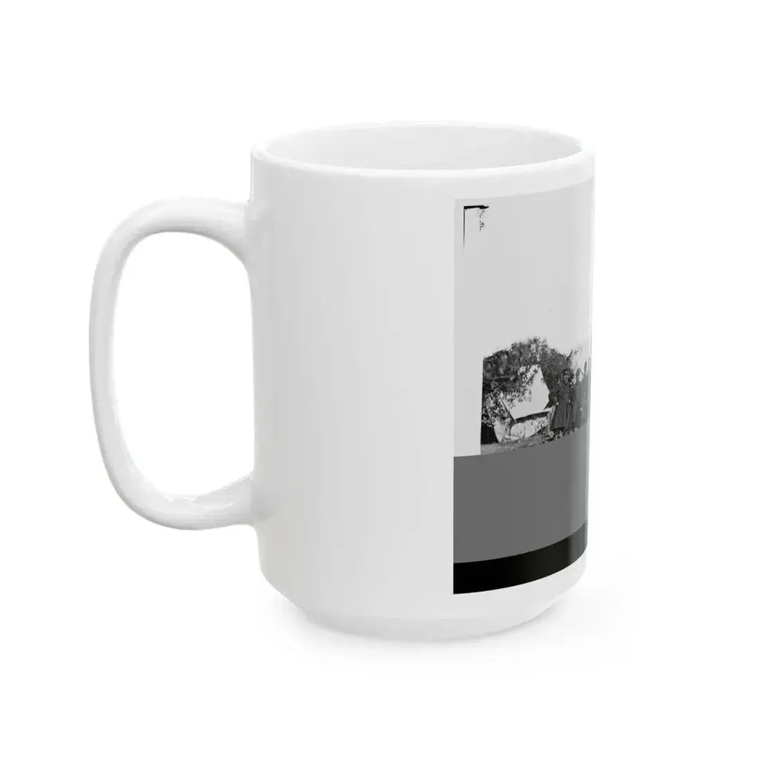 Antietam, Md. President Lincoln With Gen. George B. Mcclellan And Group Of Officers (U.S. Civil War) White Coffee Mug - Go Mug Yourself