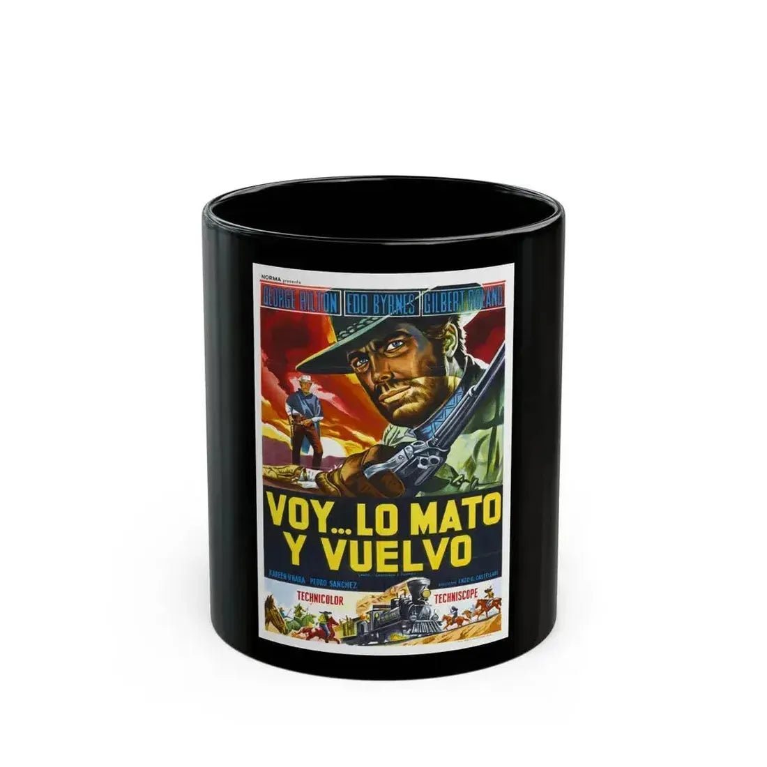 ANY GUN CAN PLAY (2) 1967 Movie Poster - Black Coffee Mug 11oz - Go Mug Yourself