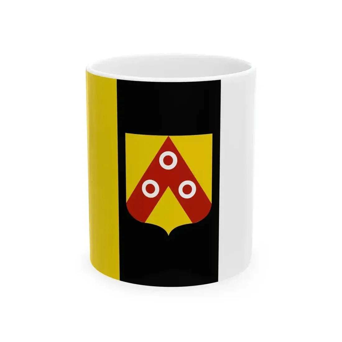 Anzegem vlag (Belgium) White Coffee Mug 11oz - Go Mug Yourself