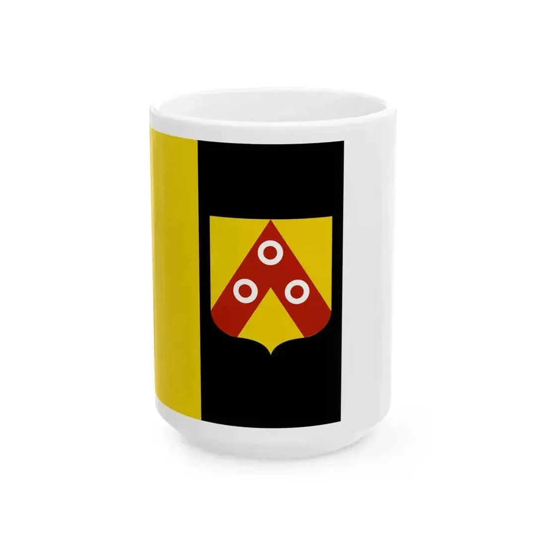 Anzegem vlag (Belgium) White Coffee Mug 15oz - Go Mug Yourself