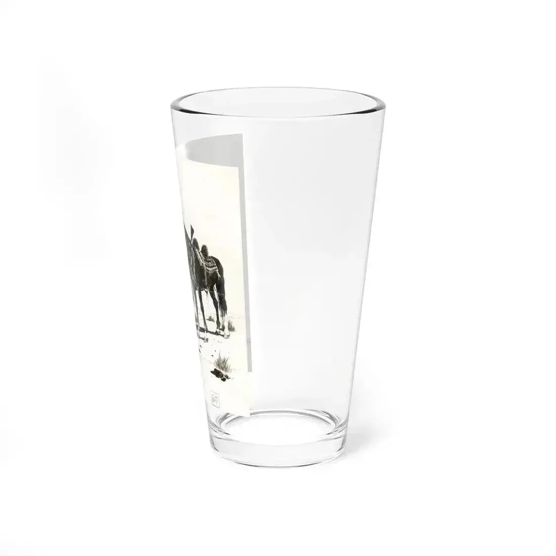 Apache Indian (Magazine Illustration) Pint Glass 16oz - Go Mug Yourself