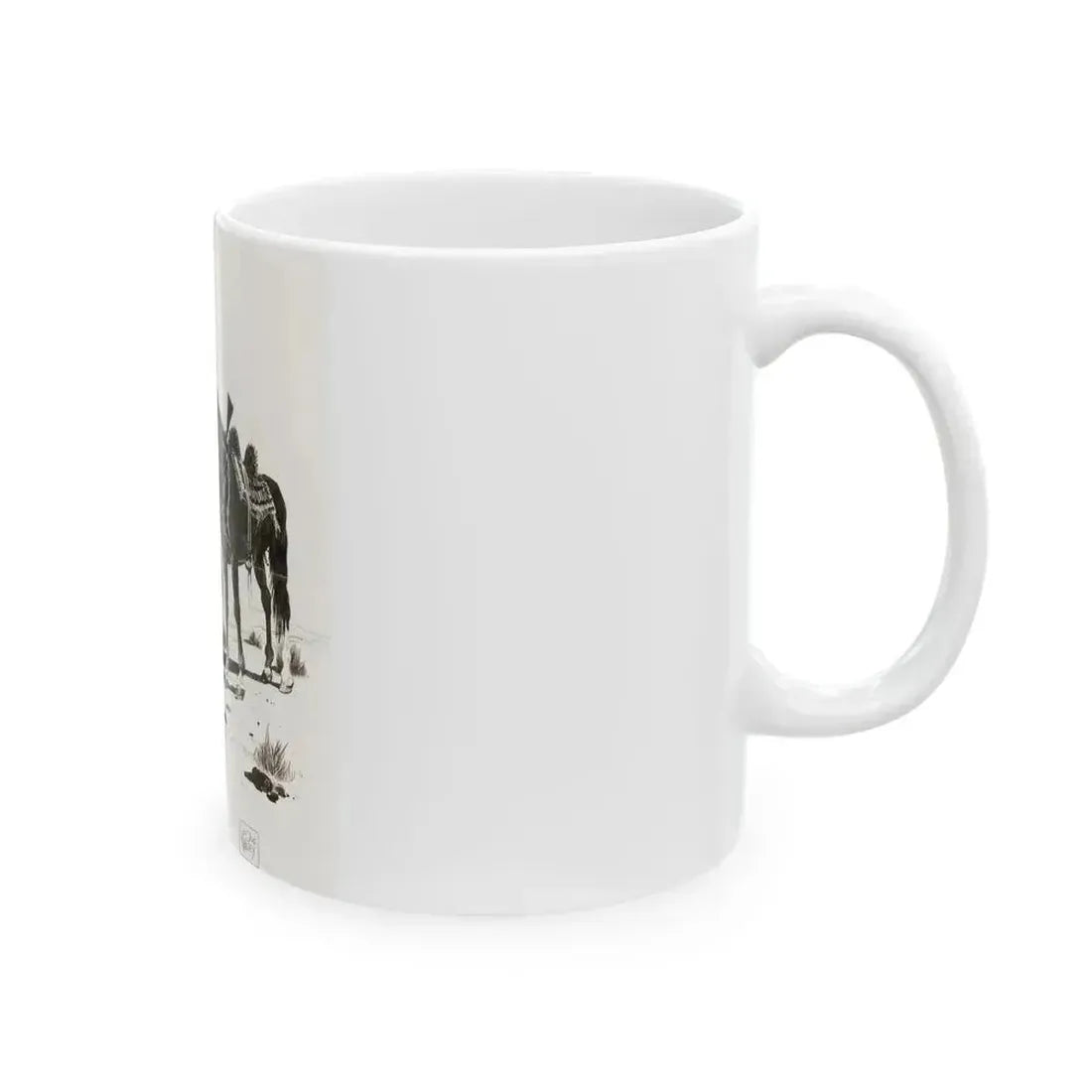 Apache Indian - White Coffee Mug - Go Mug Yourself