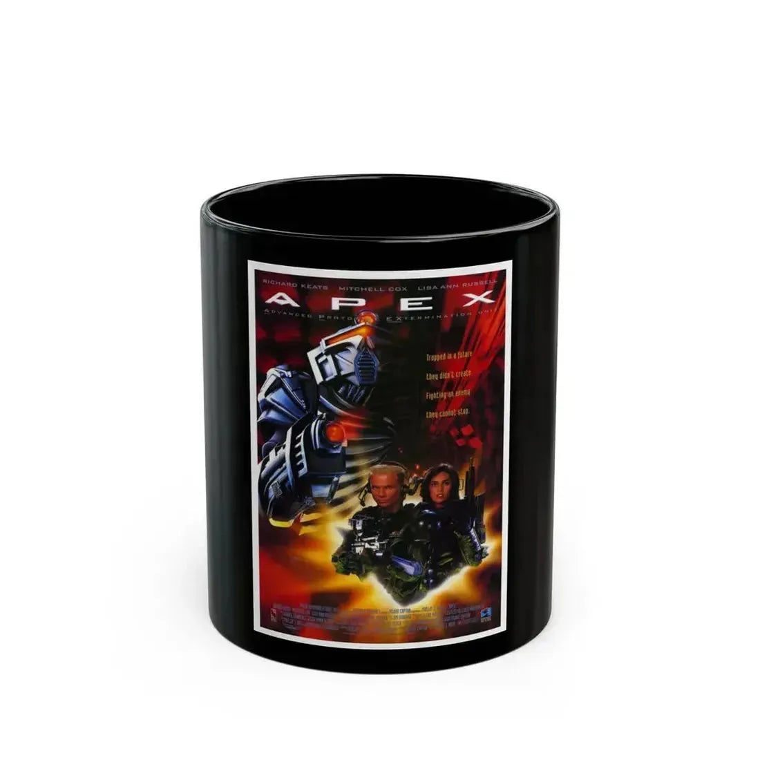 A.P.E.X. 1994 Movie Poster - Black Coffee Mug 11oz - Go Mug Yourself