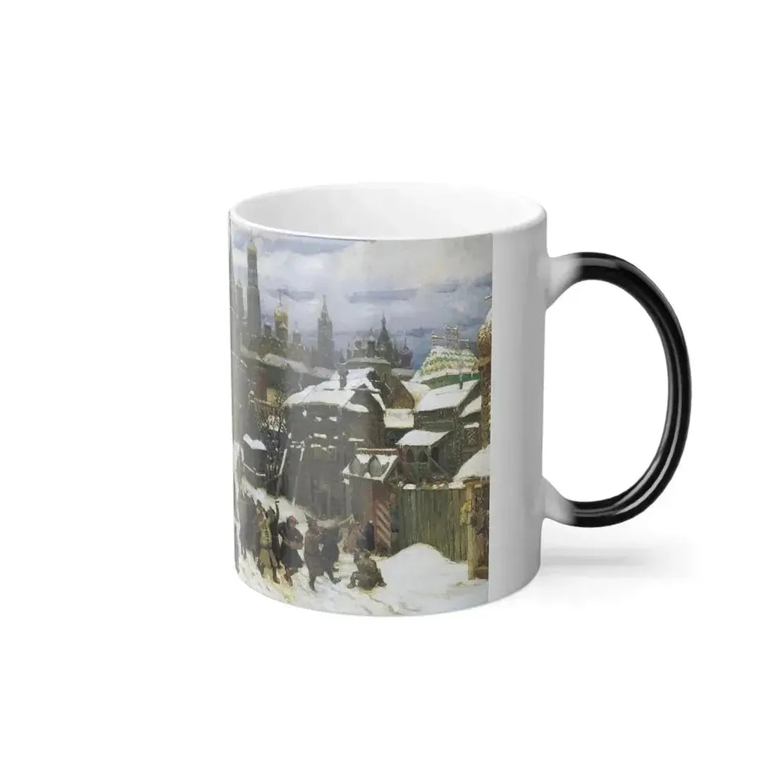 Apollinary Vasnetsov (1856-1933) All-Saints Stone Bridge Moscow of the late 17th century - Oil on Canva-0 - Color Changing Mug 11oz - Go Mug Yourself