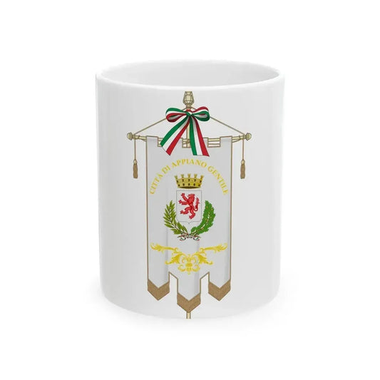 Appiano Gentile-Gonfalone (Italy) White Coffee Mug 11oz - Go Mug Yourself