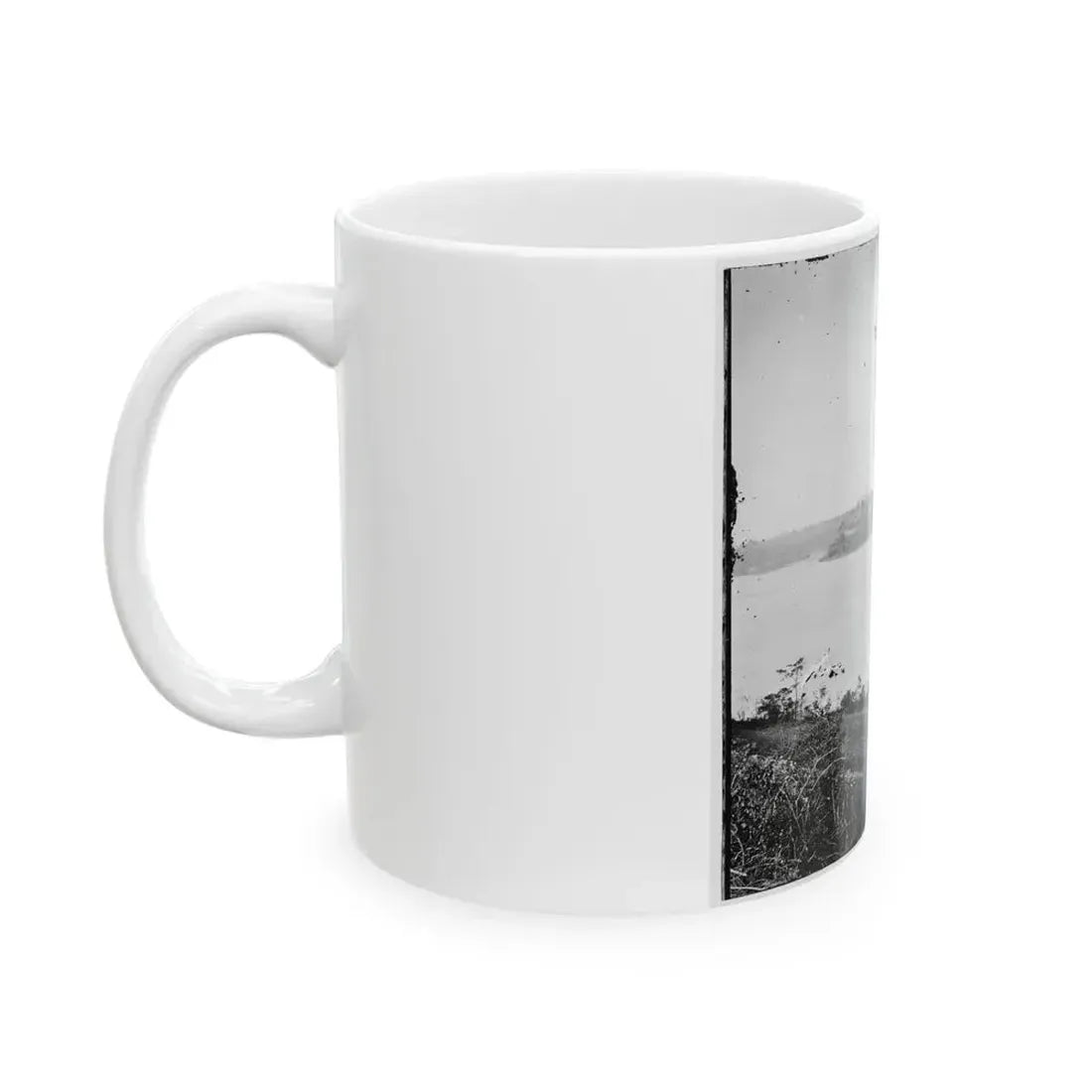 Appomattox River, Virginia. Boat On The Appomattox River-2 (U.S. Civil War) White Coffee Mug - Go Mug Yourself