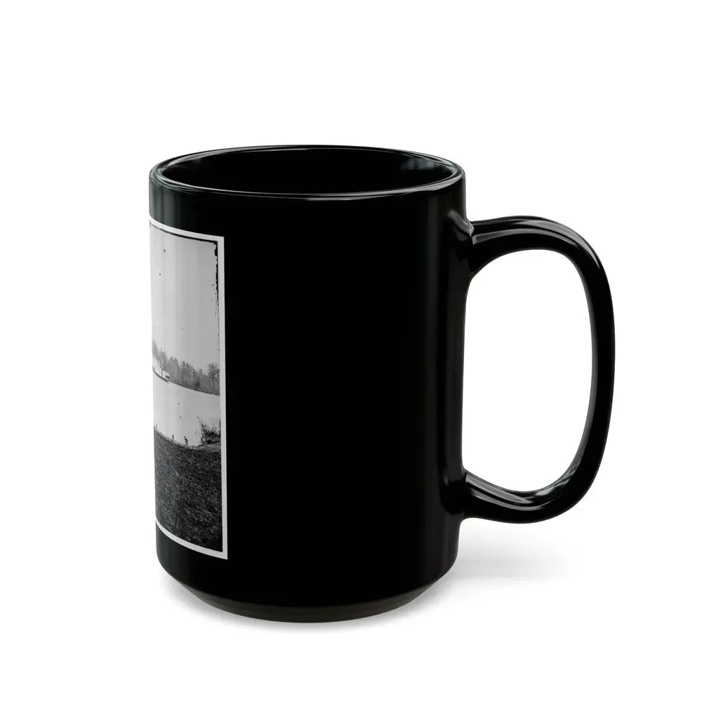 Appomattox River, Virginia. Boat On The Appomattox River (U.S. Civil War) Black Coffee Mug - Go Mug Yourself