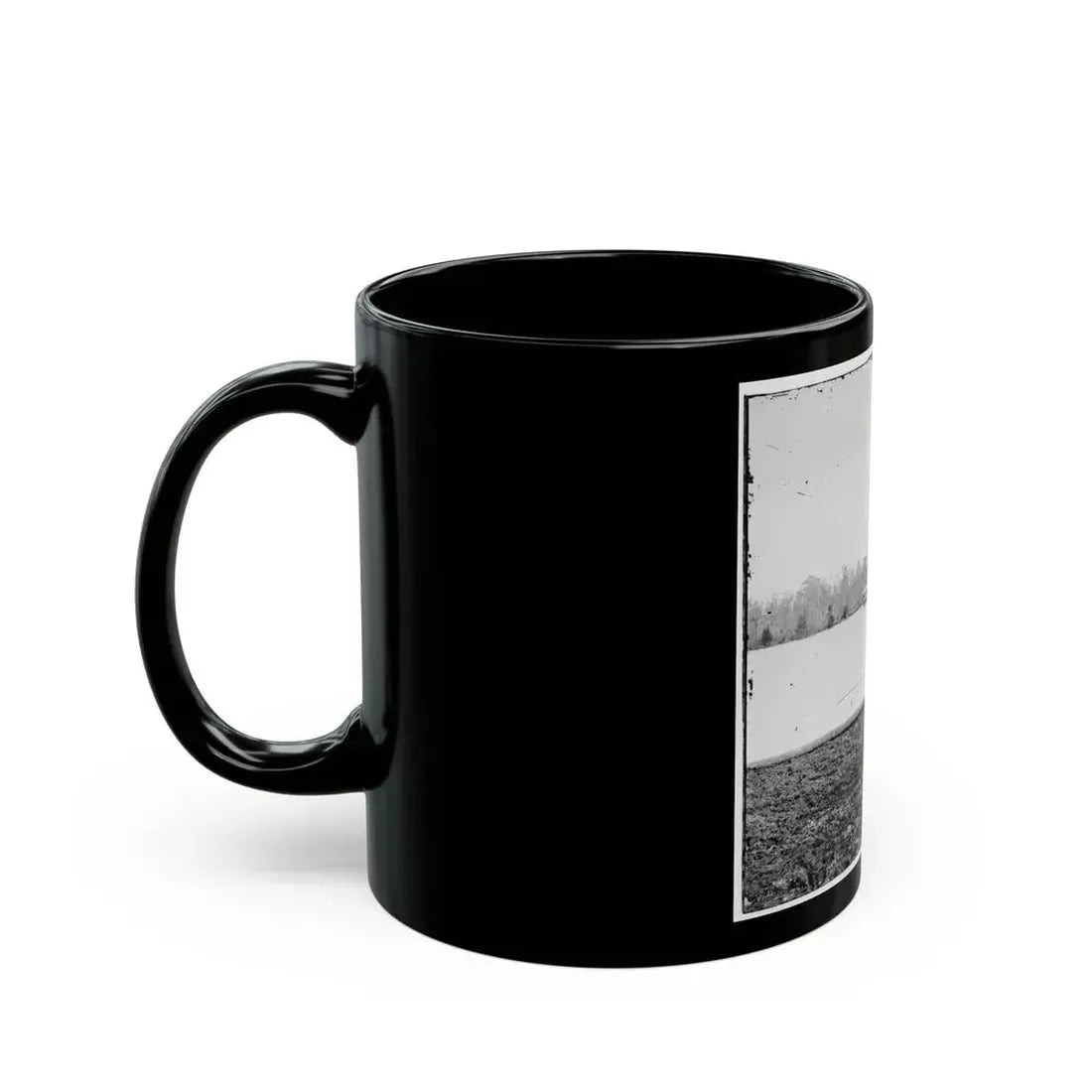 Appomattox River, Virginia. Boat On The Appomattox River (U.S. Civil War) Black Coffee Mug - Go Mug Yourself