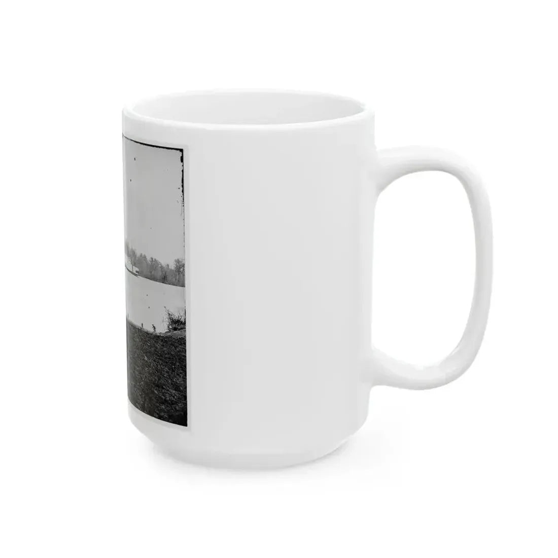 Appomattox River, Virginia. Boat On The Appomattox River (U.S. Civil War) White Coffee Mug - Go Mug Yourself