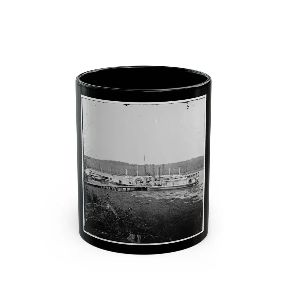 Appomattox River, Virginia. Medical Supply Boat Connecticut (U.S. Civil War) Black Coffee Mug 11oz - Go Mug Yourself