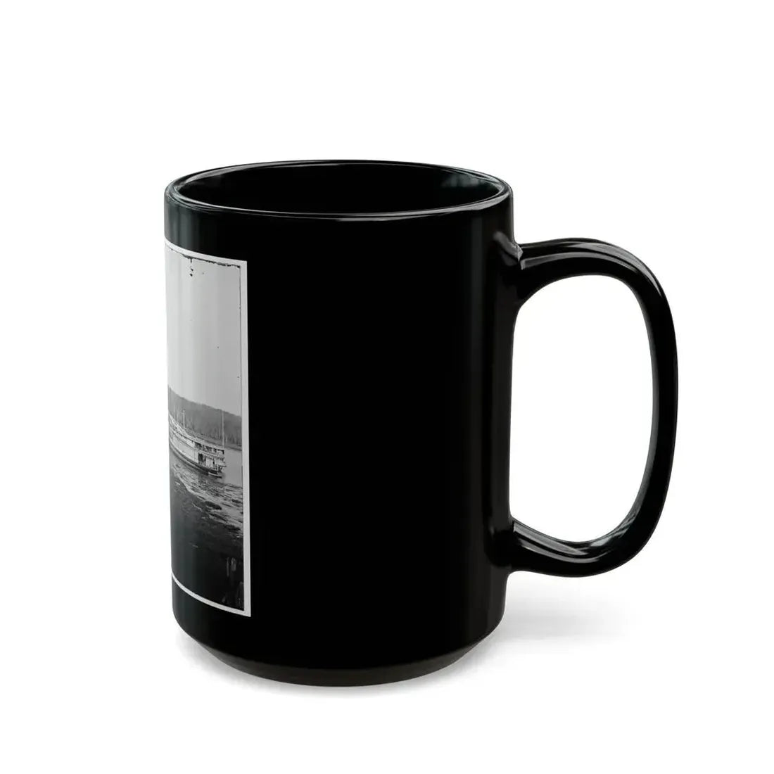 Appomattox River, Virginia. Medical Supply Boat Connecticut (U.S. Civil War) Black Coffee Mug - Go Mug Yourself