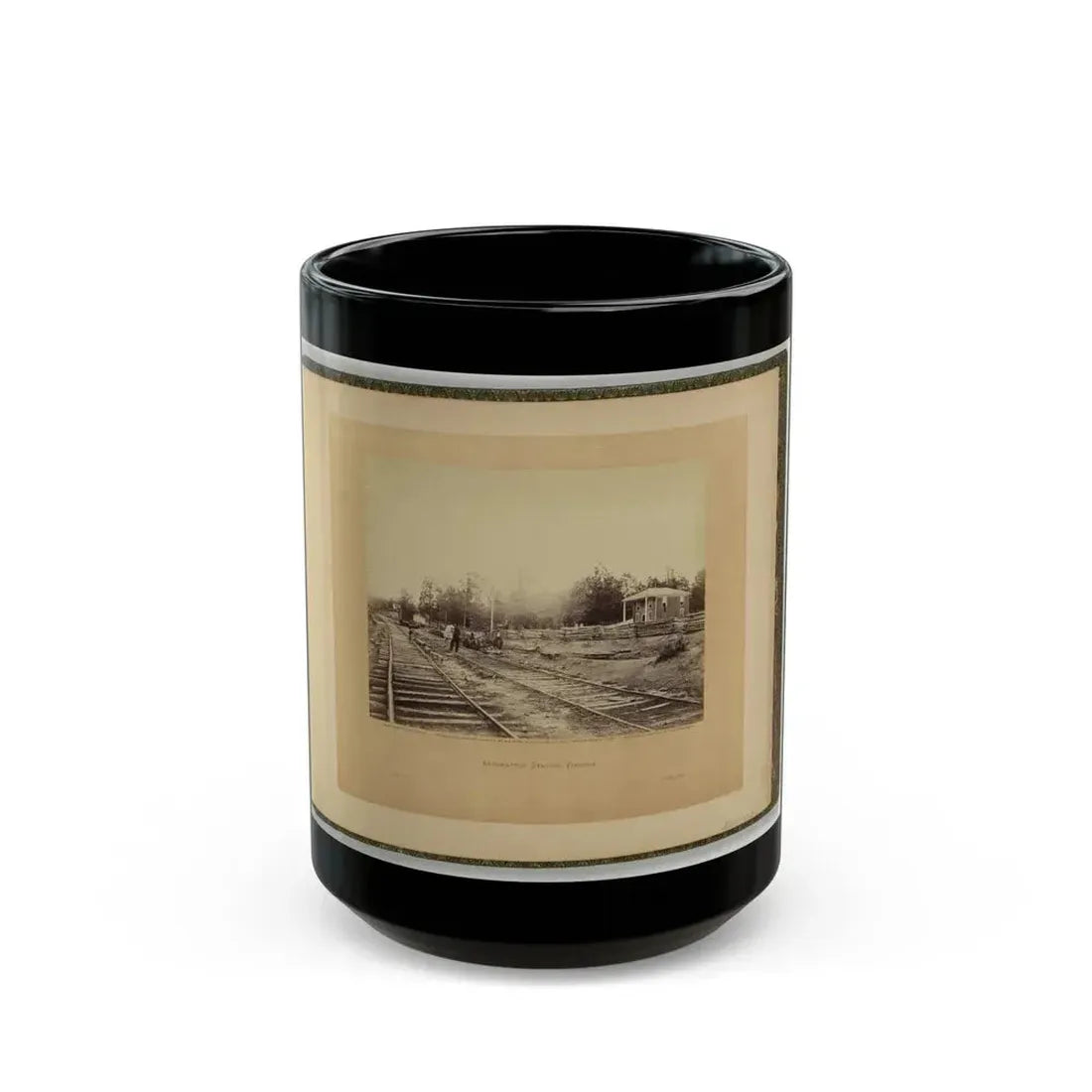 Appomattox Station, Virginia (U.S. Civil War) Black Coffee Mug 15oz - Go Mug Yourself