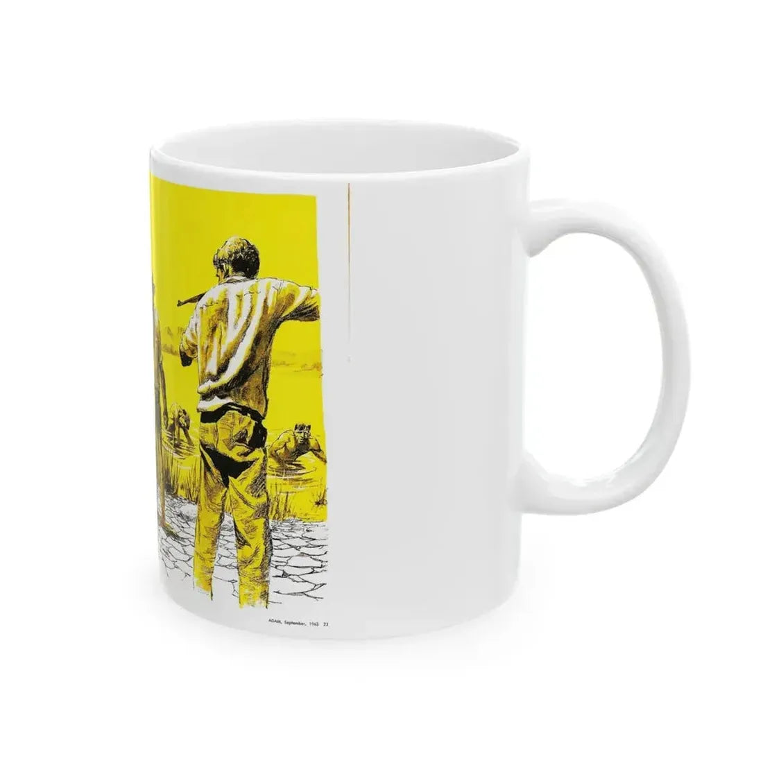 Apprentice Killer, Adam magazine, September 1963 - White Coffee Mug - Go Mug Yourself